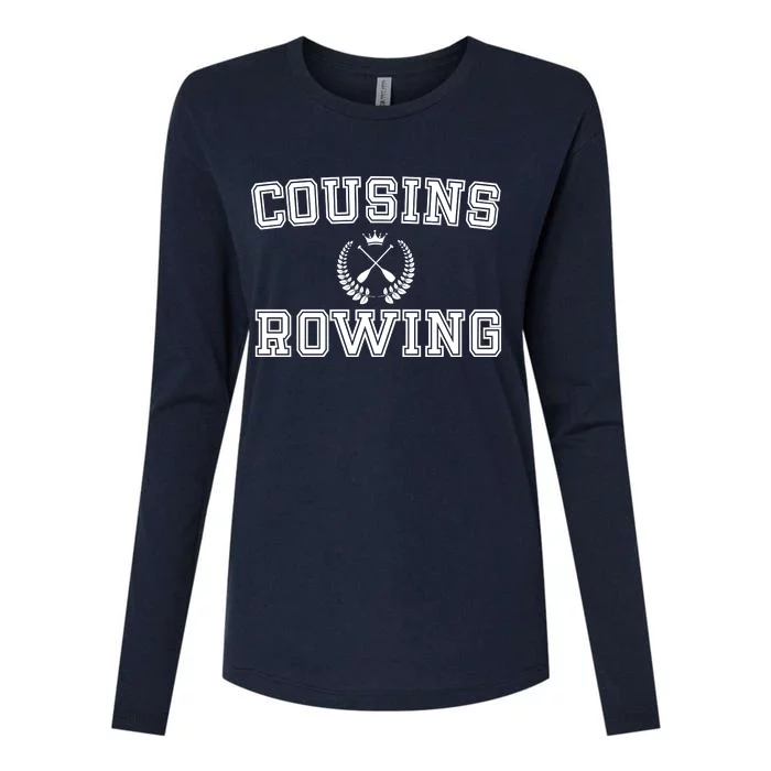 Cousins Rowing Crew Womens Cotton Relaxed Long Sleeve T-Shirt