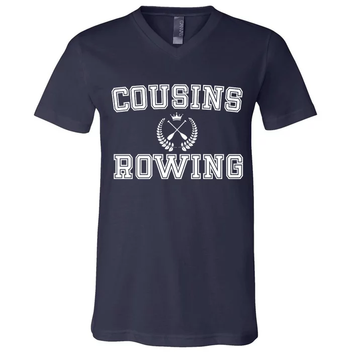 Cousins Rowing Crew V-Neck T-Shirt