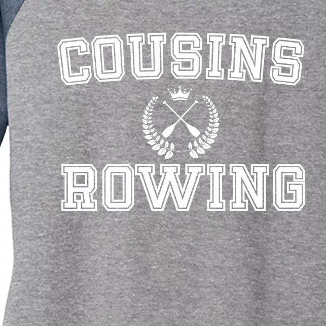 Cousins Rowing Crew Women's Tri-Blend 3/4-Sleeve Raglan Shirt