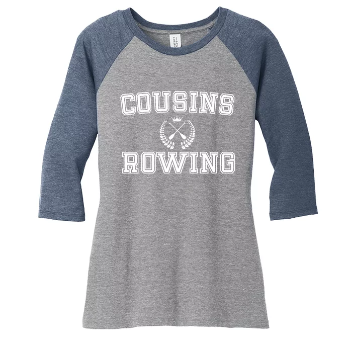 Cousins Rowing Crew Women's Tri-Blend 3/4-Sleeve Raglan Shirt