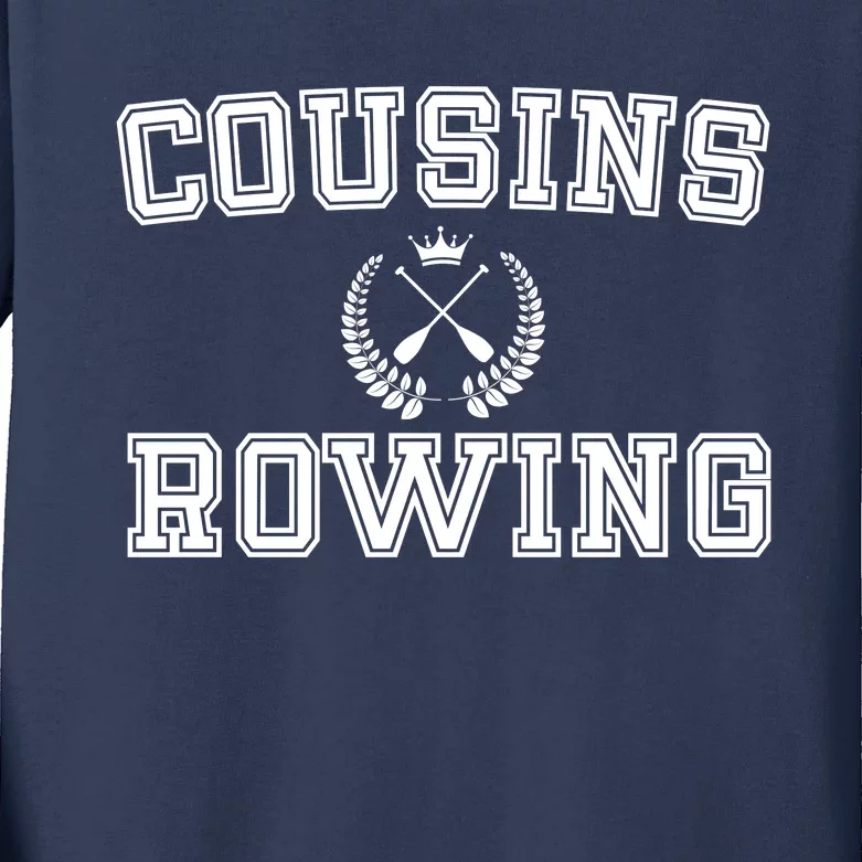 Cousins Rowing Crew Kids Long Sleeve Shirt