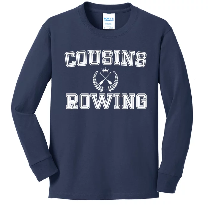 Cousins Rowing Crew Kids Long Sleeve Shirt