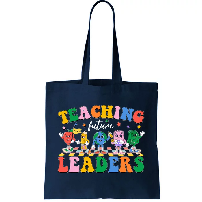 Cute Retro Cartoon Teaching Future Leaders Tote Bag