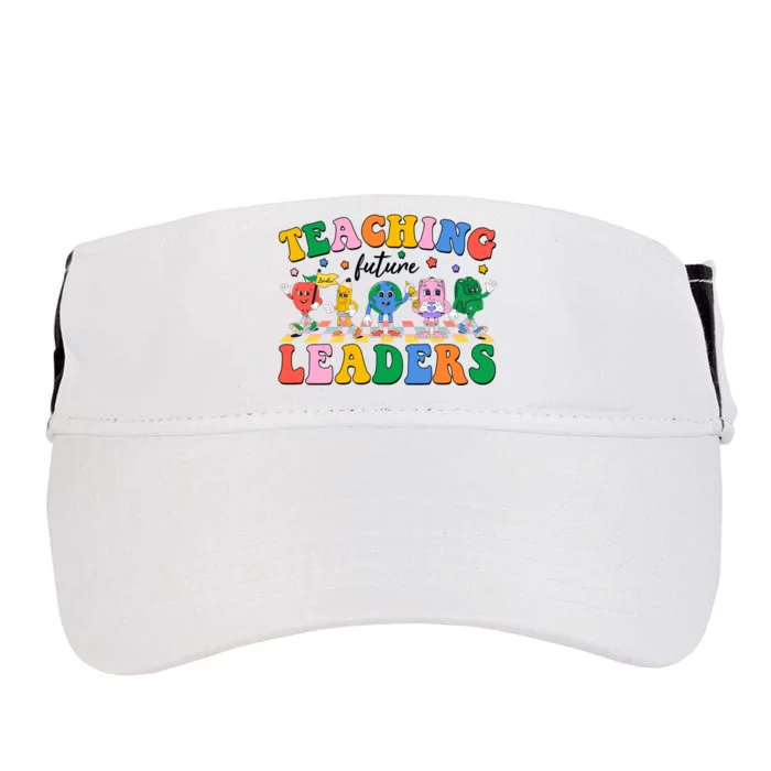 Cute Retro Cartoon Teaching Future Leaders Adult Drive Performance Visor