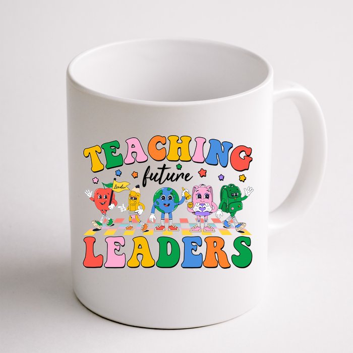 Cute Retro Cartoon Teaching Future Leaders Front & Back Coffee Mug