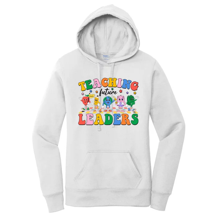 Cute Retro Cartoon Teaching Future Leaders Women's Pullover Hoodie