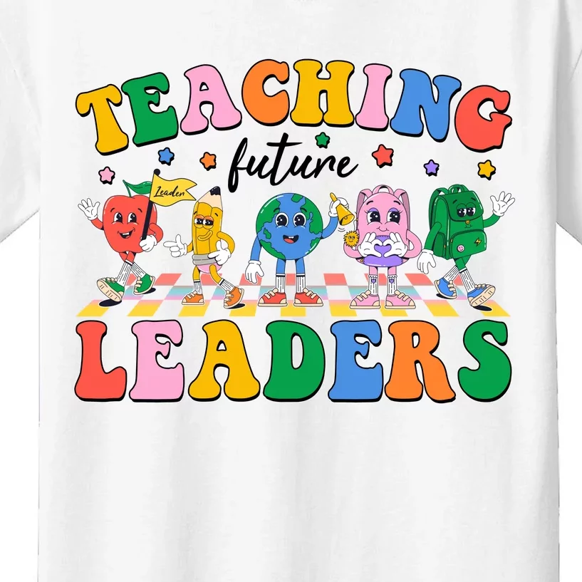 Cute Retro Cartoon Teaching Future Leaders Kids T-Shirt