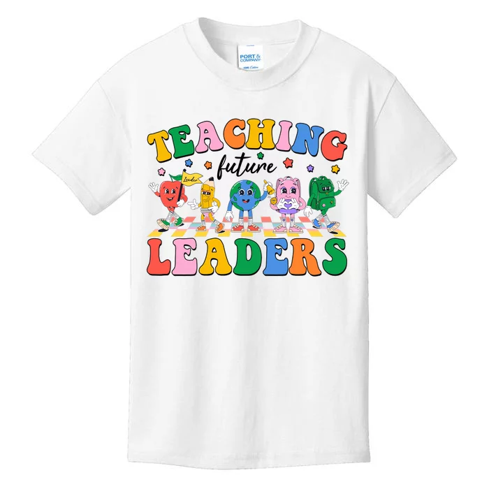 Cute Retro Cartoon Teaching Future Leaders Kids T-Shirt