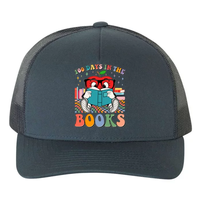 Cute Retro Cartoon Apple 100 Days Of Books Yupoong Adult 5-Panel Trucker Hat