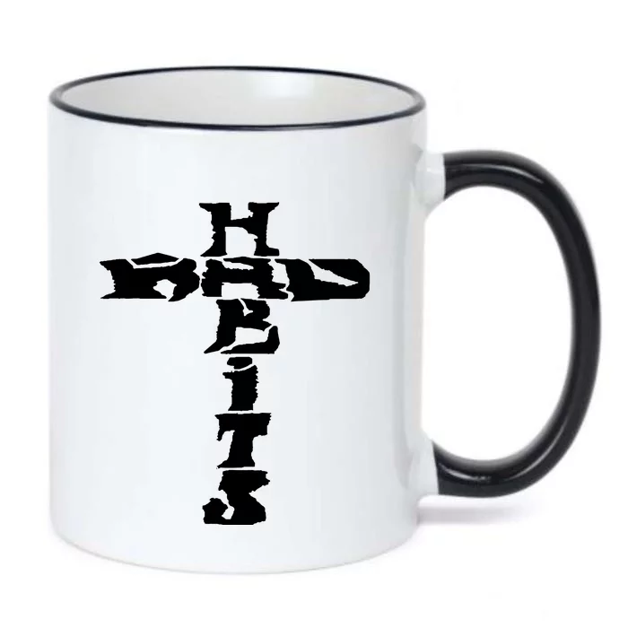 Cross Rockabilly Black Color Changing Mug