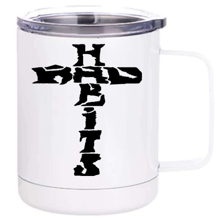 Cross Rockabilly Front & Back 12oz Stainless Steel Tumbler Cup