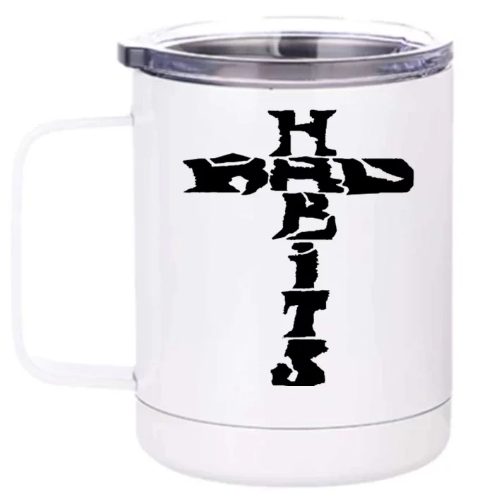 Cross Rockabilly Front & Back 12oz Stainless Steel Tumbler Cup