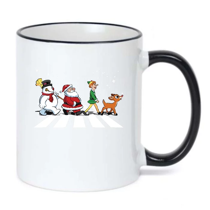 Christmas Road Black Color Changing Mug