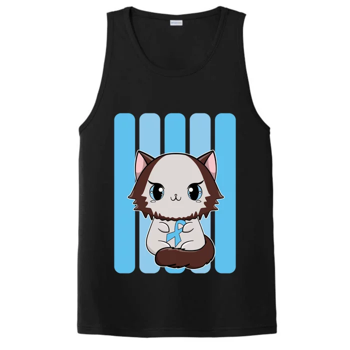 Cute Ragdoll Cat Anime Kitten Diabetes Awareness Gift Performance Tank