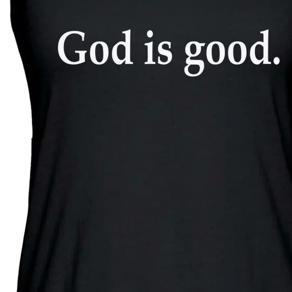 Cool Retro Christian Saying God Is Good All The Time Ladies Essential Flowy Tank