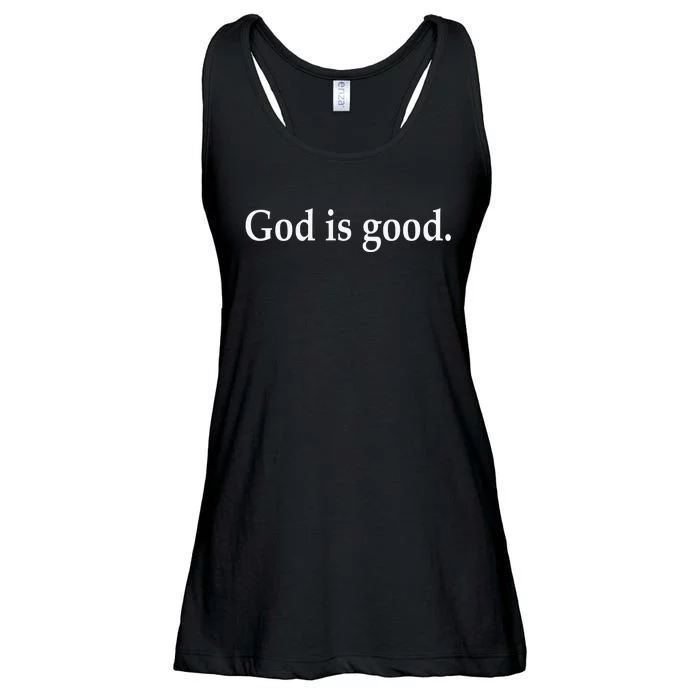 Cool Retro Christian Saying God Is Good All The Time Ladies Essential Flowy Tank