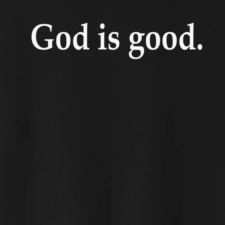 Cool Retro Christian Saying God Is Good All The Time Women's Crop Top Tee