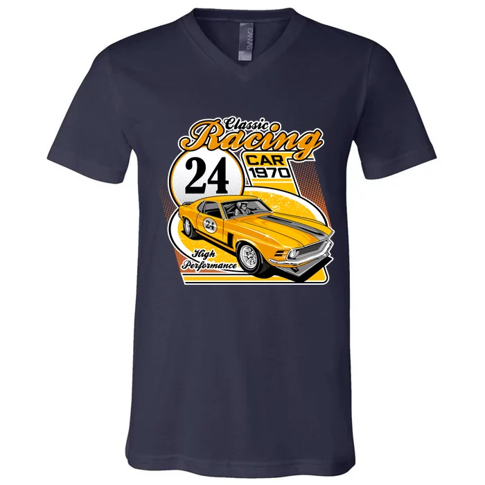 CLASSIC RACING CAR V-Neck T-Shirt