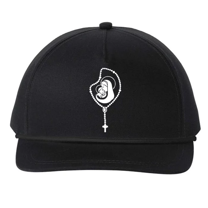 Catholic Rosary Snapback Five-Panel Rope Hat