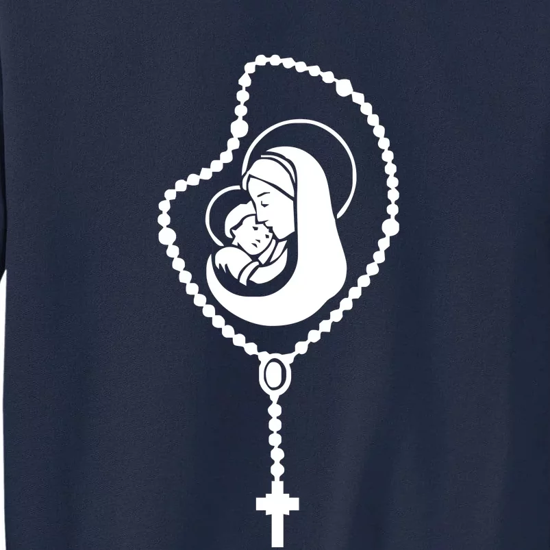 Catholic Rosary Tall Sweatshirt