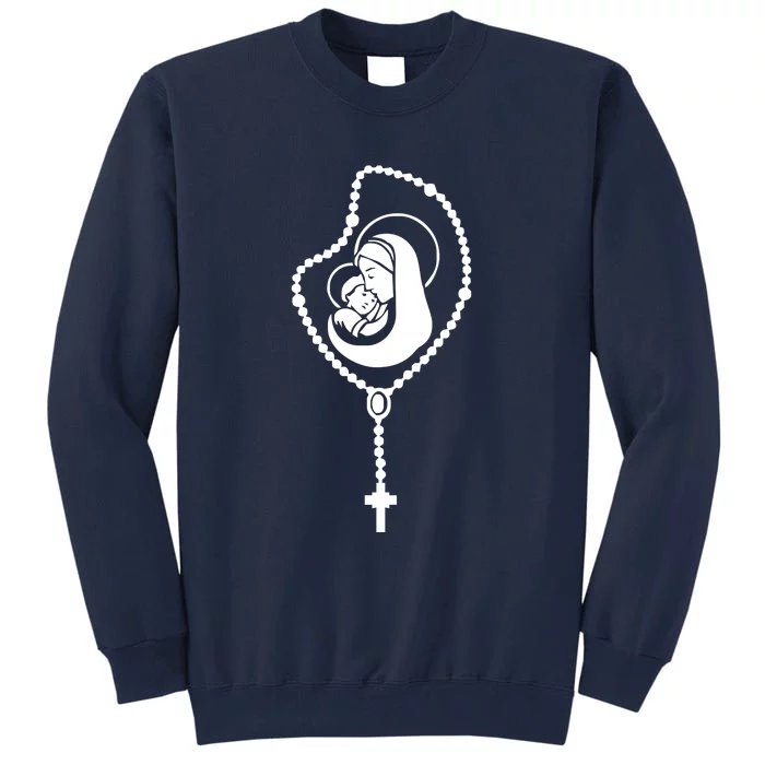 Catholic Rosary Tall Sweatshirt