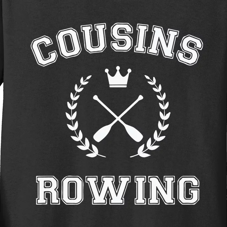 Cousins Rowing Kids Long Sleeve Shirt