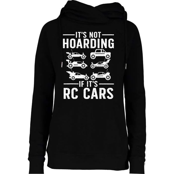 Cool Rc Car Art Remote Control Rc Car Racing Womens Funnel Neck Pullover Hood