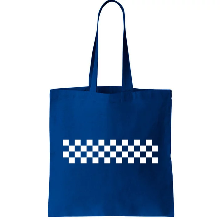 Car Racing Checkered Finish Line Flag Automobile Motor Race Gift Tote Bag