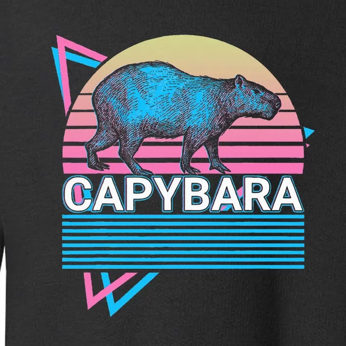 Capybara Retro Toddler Sweatshirt