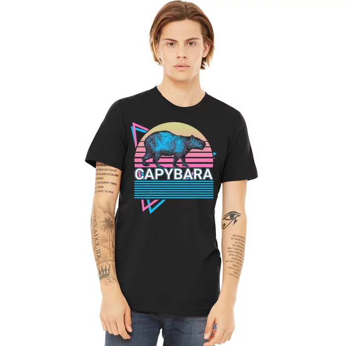 Capybara Retro Premium T-Shirt