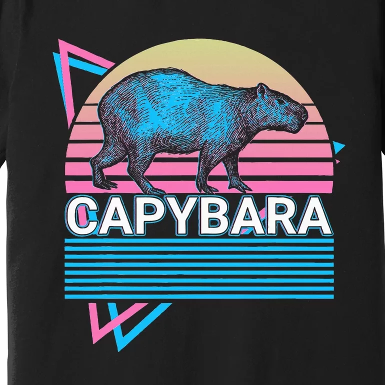 Capybara Retro Premium T-Shirt