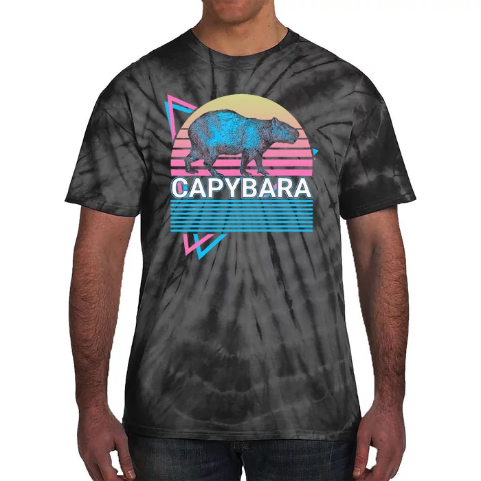 Capybara Retro Tie-Dye T-Shirt