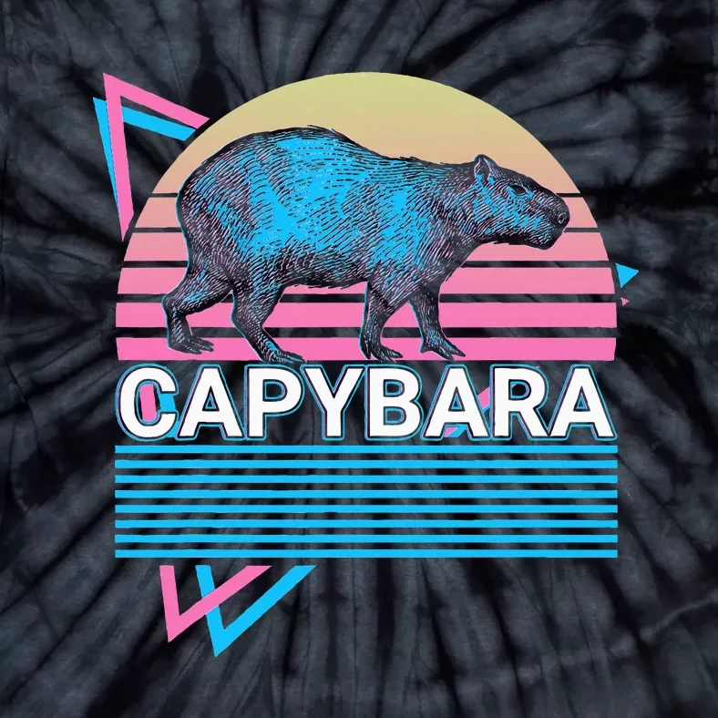 Capybara Retro Tie-Dye T-Shirt