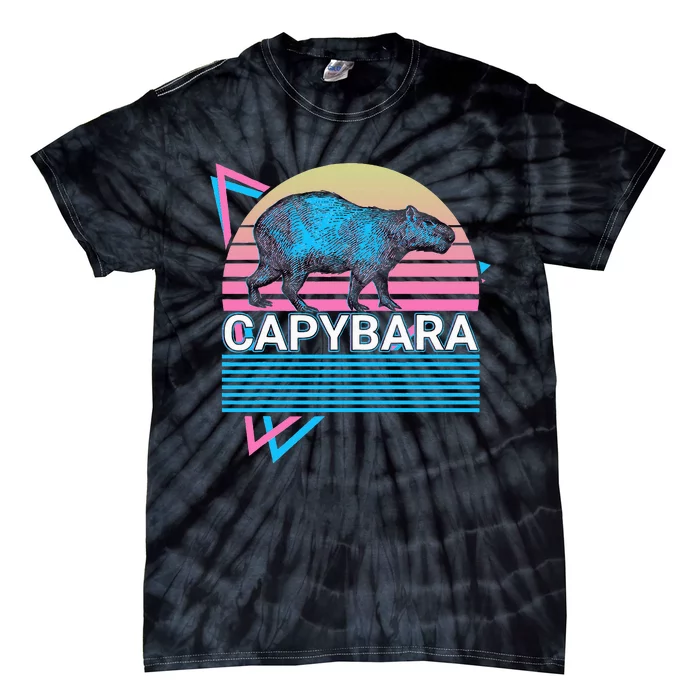 Capybara Retro Tie-Dye T-Shirt