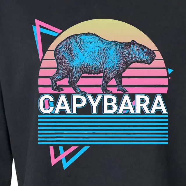 Capybara Retro Cropped Pullover Crew