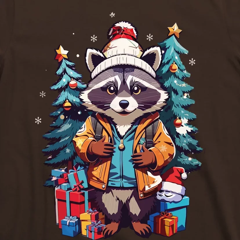 Christmas Raccoon T-Shirt