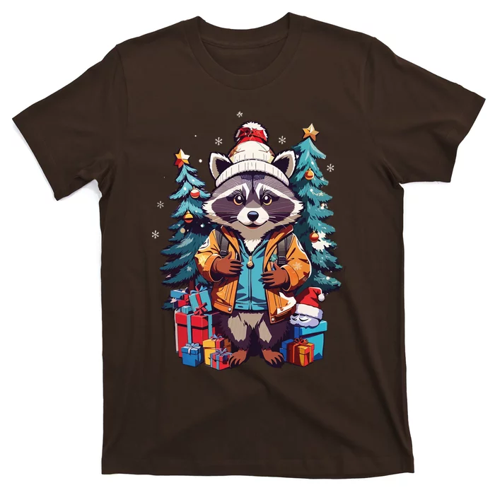 Christmas Raccoon T-Shirt