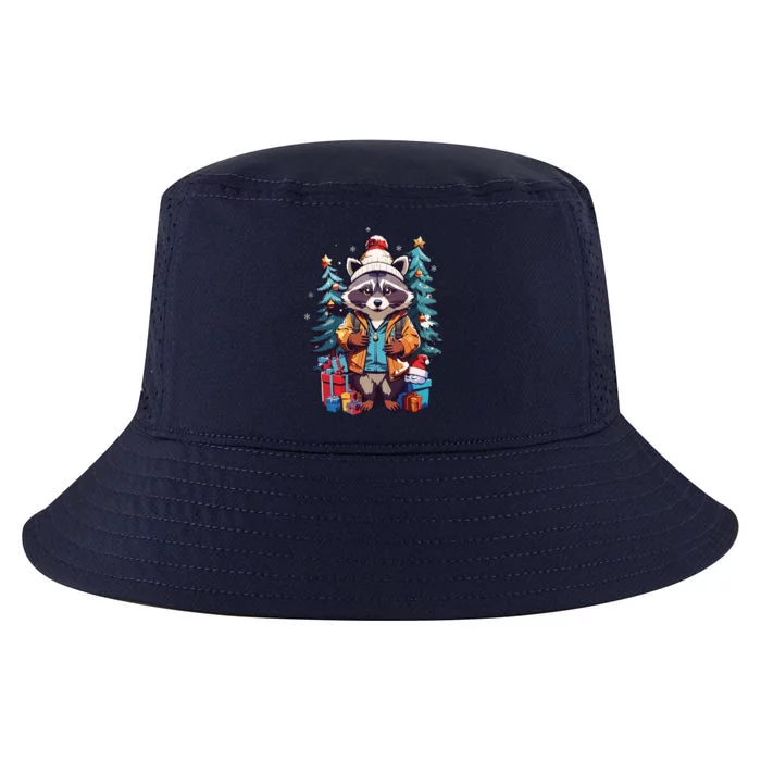 Christmas Raccoon Cool Comfort Performance Bucket Hat