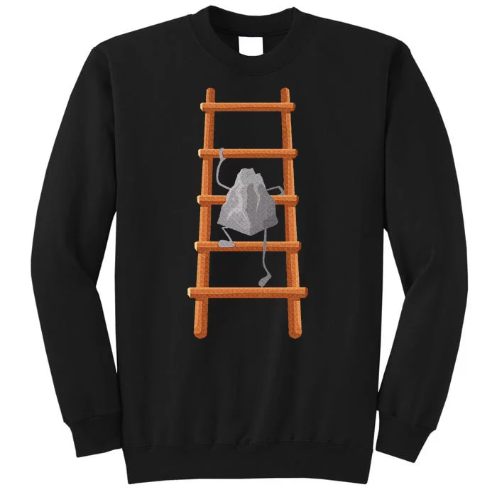 Cute Rock Climbing Art Bouldering Rock Climber Tall Sweatshirt