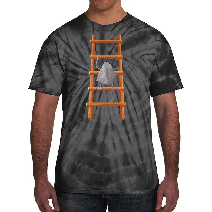 Cute Rock Climbing Art Bouldering Rock Climber Tie-Dye T-Shirt