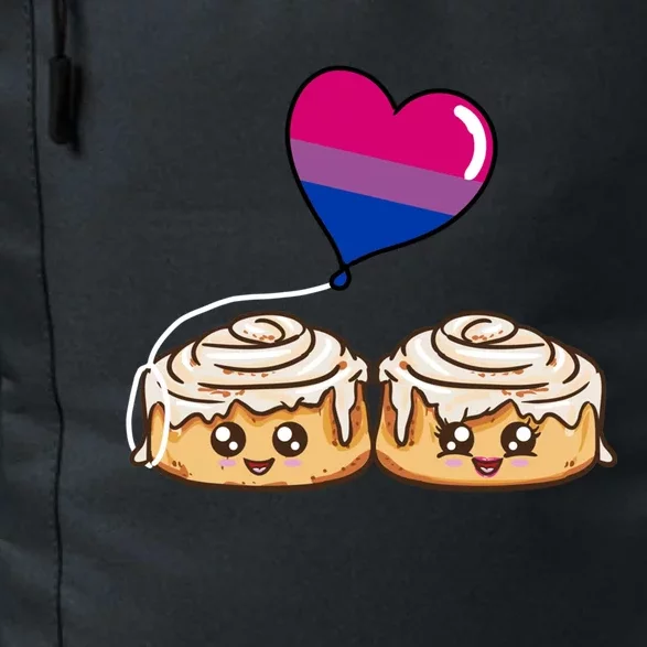 Cinnamon Roll Couple Bisexual Pride Gift Daily Commute Backpack