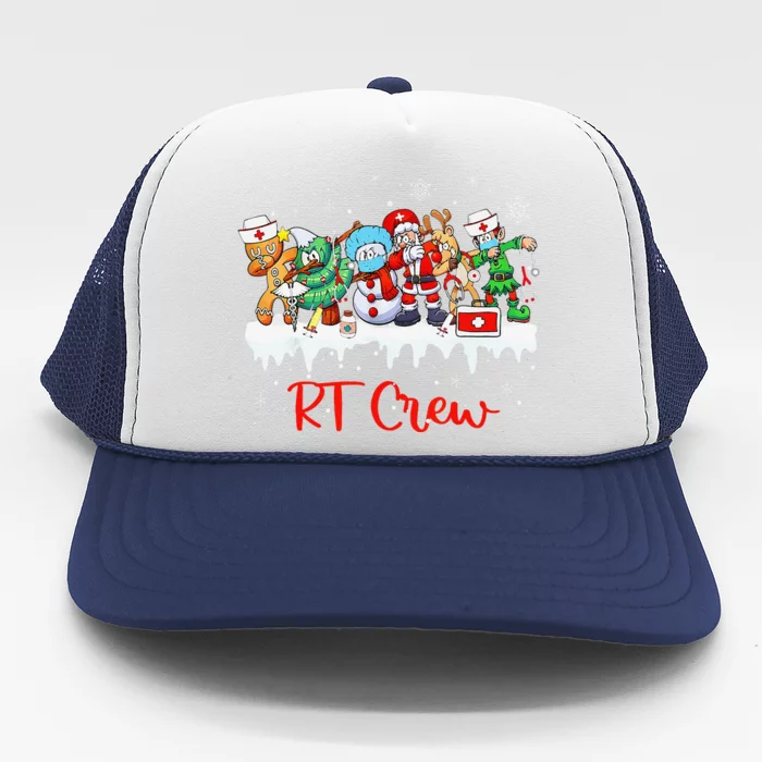 Christmas RT Crew Santa Elf Friends Respiratory Therapist Trucker Hat