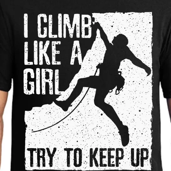 Cool Rock Climbing Design For Women Climb Lovers Pajama Set