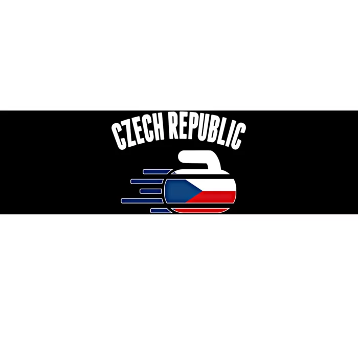 Czech Republic Curling Rock Fans Czech Curlers Winter Sports Cool Gift Bumper Sticker