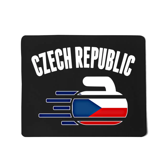 Czech Republic Curling Rock Fans Czech Curlers Winter Sports Cool Gift Mousepad