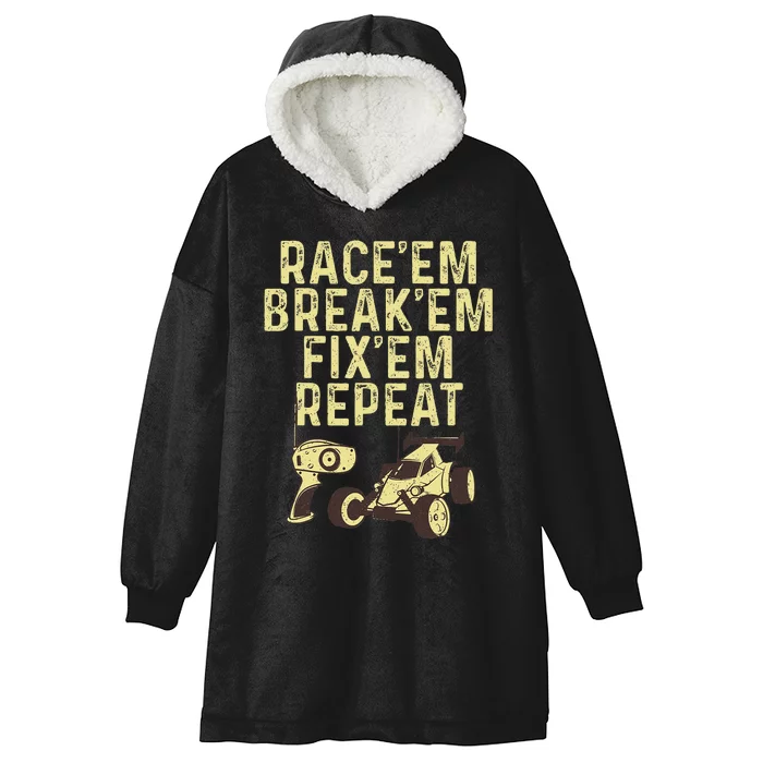 Cool Rc Car Design For Rc Car Racing Race Lover Hooded Wearable Blanket