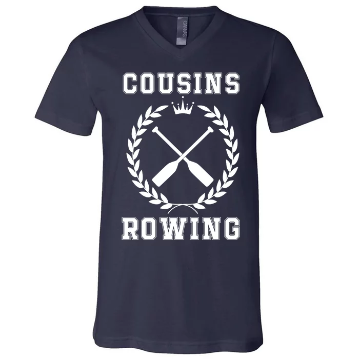 Cousins Rowing Cousins Beach Team Conrad Gift For Cousin Sibling Rowing V-Neck T-Shirt