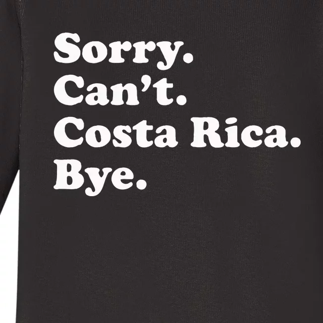 Costa Rica Baby Long Sleeve Bodysuit