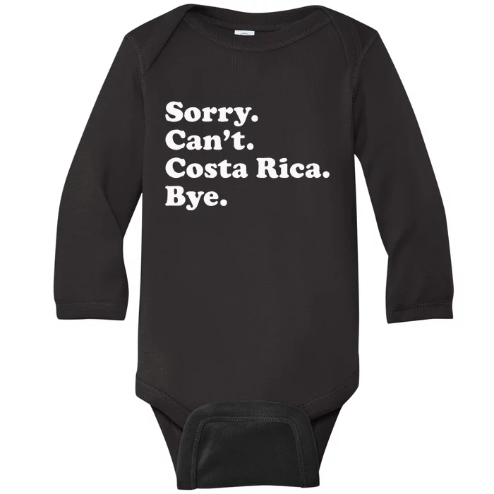 Costa Rica Baby Long Sleeve Bodysuit