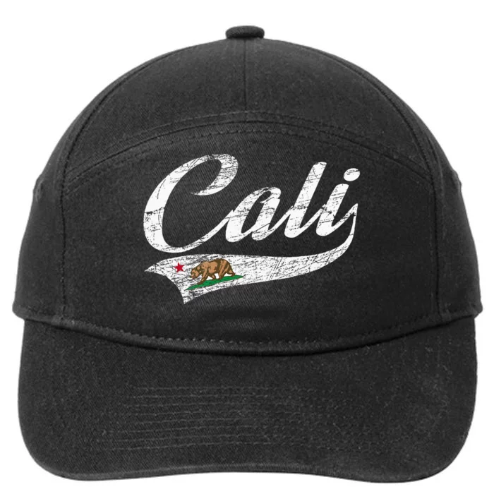 California Republic Ca Distressed Design Cali Classic 7-Panel Snapback Hat